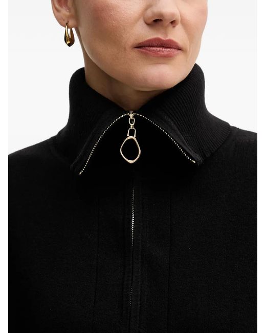 Joseph Ribkoff Black Zip-Up Collar Sweater