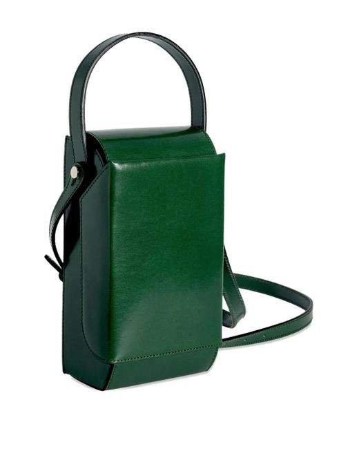 Merryl Tielman Green Frank Top-Handle Flap Cross Body Bag