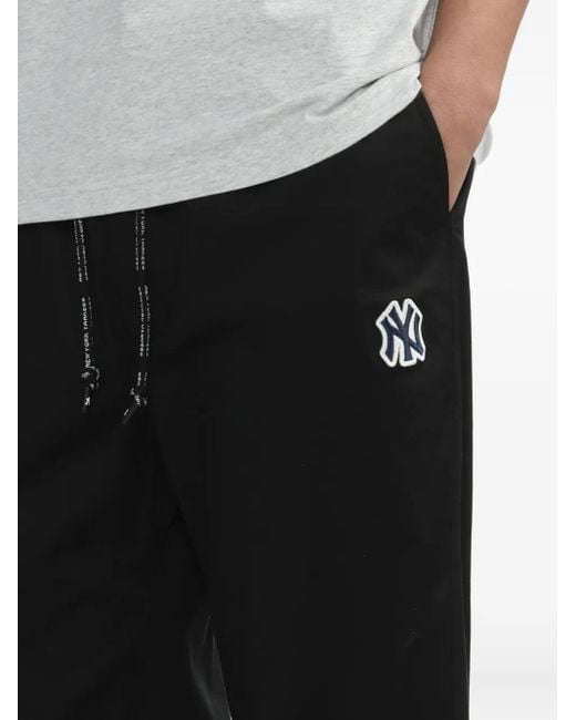KTZ Black Logo-Patch Cuffed Track Pants for men