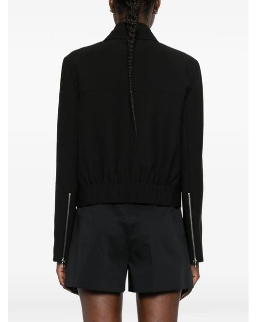 Patrizia Pepe Black Zip Pocket Jacket