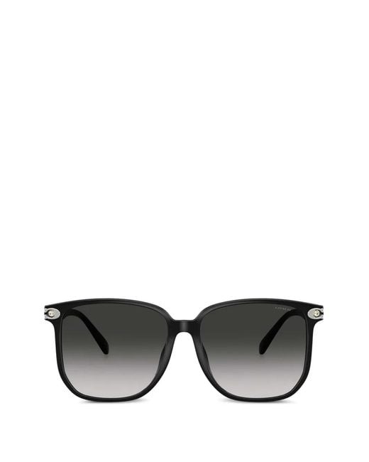 COACH Black Gradient-Lens Square-Frame Sunglasses