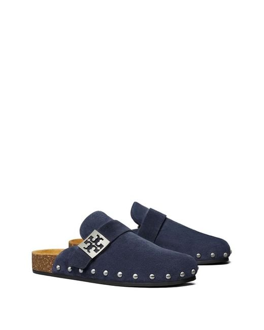 Tory Burch Blue Mellow Mules