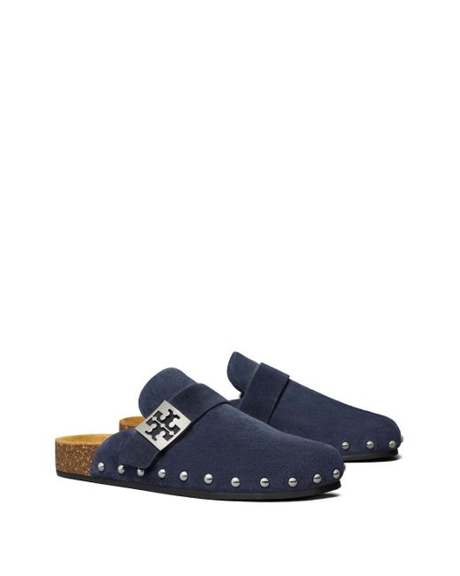 Tory Burch Blue Mellow Mules