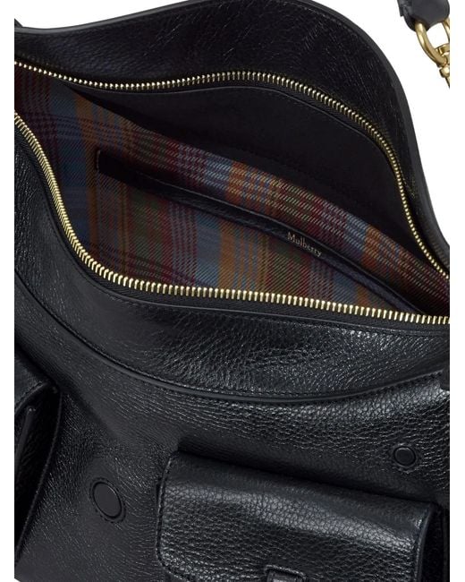 Mulberry Black Roxanne Buckle-Detail Shoulder Bag