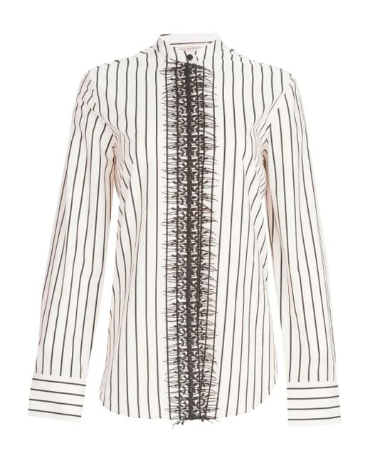 Blusa Isabell A Righe di Silvia Tcherassi in White
