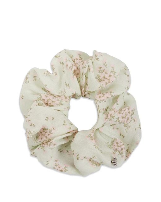 Sandro White Chouchou À Fleurs