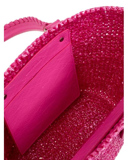 Balenciaga Pink Medium Le Cagole Panier Tote Bag