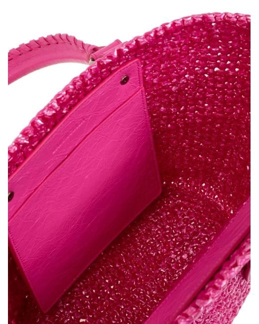 Balenciaga Le Cagole Panier Medium Shopper in het Pink