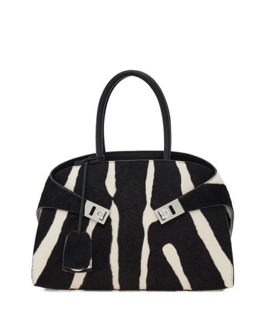 Ferragamo Black Hug Tote Bag