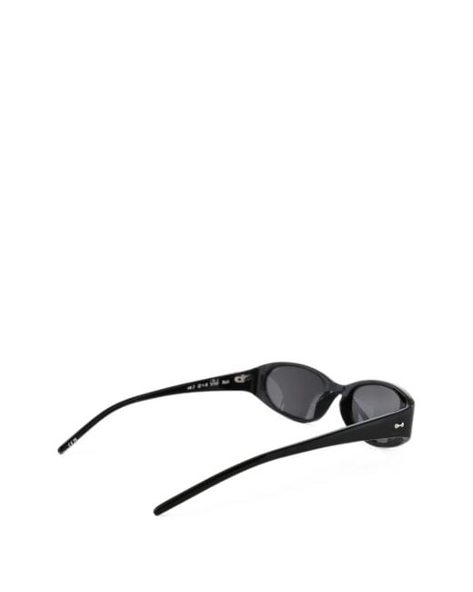 Chimi Brown Ellipse Tortoiseshell-Effect Oval-Frame Sunglasses