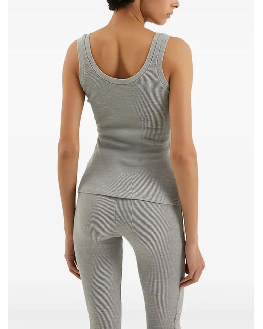 1989 STUDIO Gray Textured Tank Top