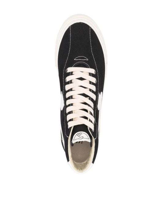Zapatillas altas con cordones Stepney Workers Club de hombre de color Black