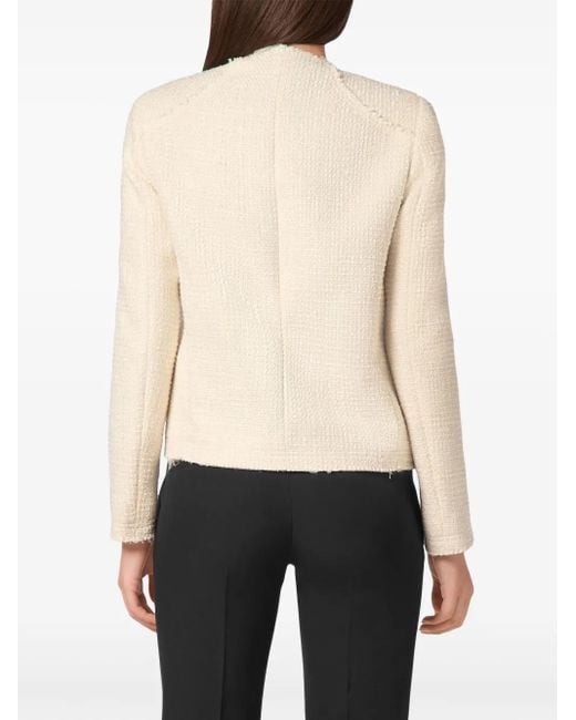 Philipp Plein Natural Tweed Jacket