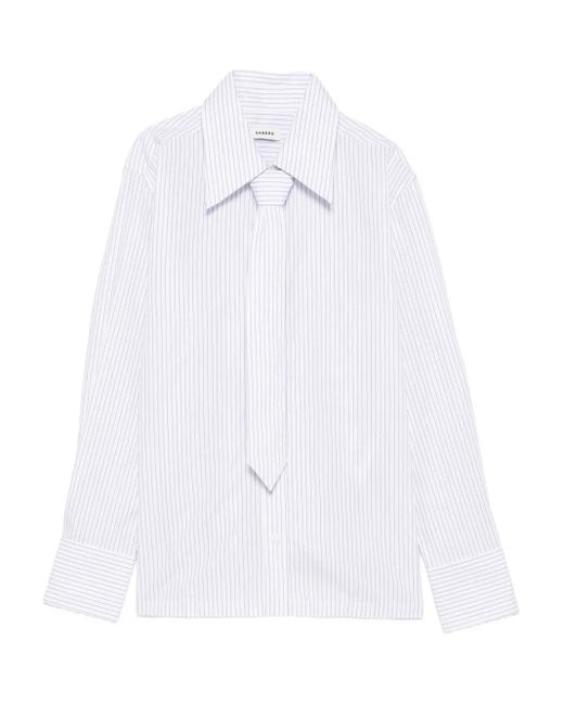 Sandro White Striped Shirt