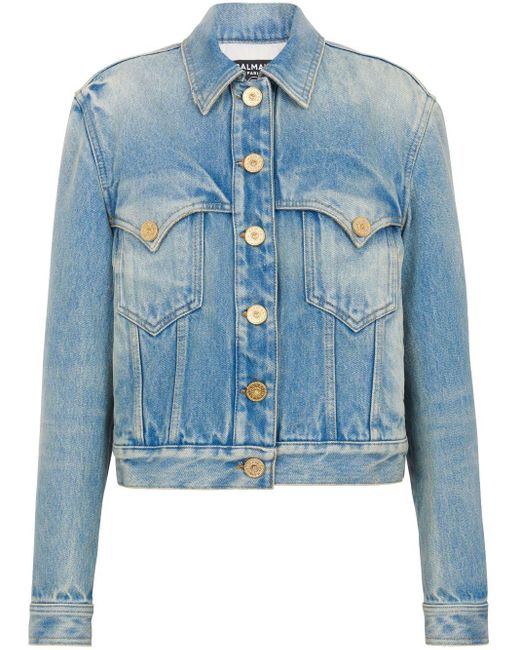 Balmain Blue Vintage Denim Jacket