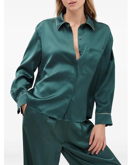 Eres Green Spotlight Silk Shirt
