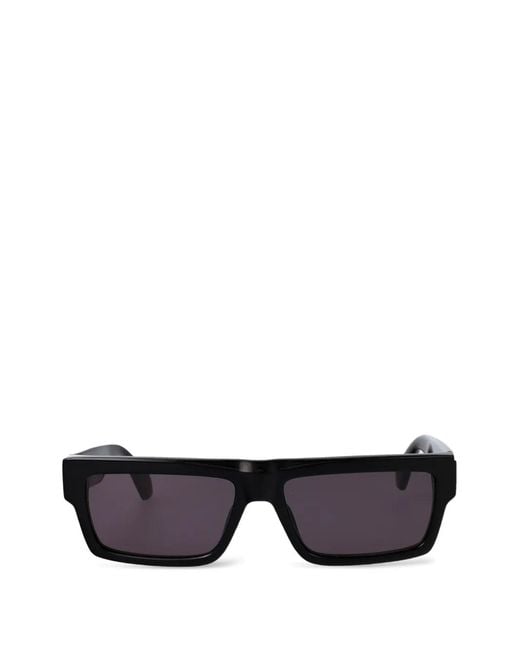 Off-White c/o Virgil Abloh Black Montgomery Rectangle-Frame Sunglasses for men