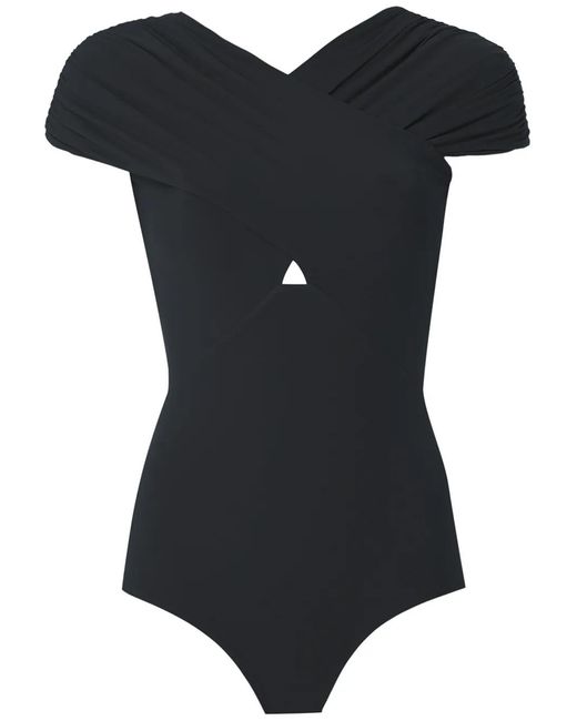 Amir Slama Black Open Back Body Blouse