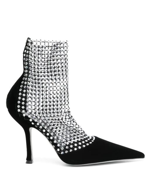 Rene Caovilla ビジュー付きパンプス Rene Caovilla ビジュートリム パンプス ブラック | Lyst