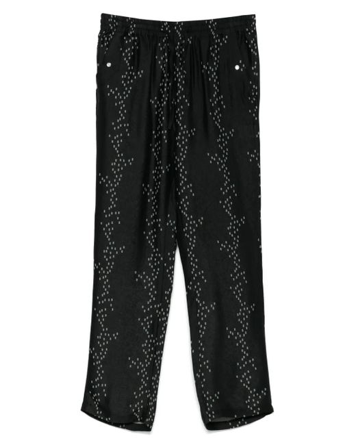 Needles Jacquard-Hose Mit Eckigen Punkten in Black für Herren