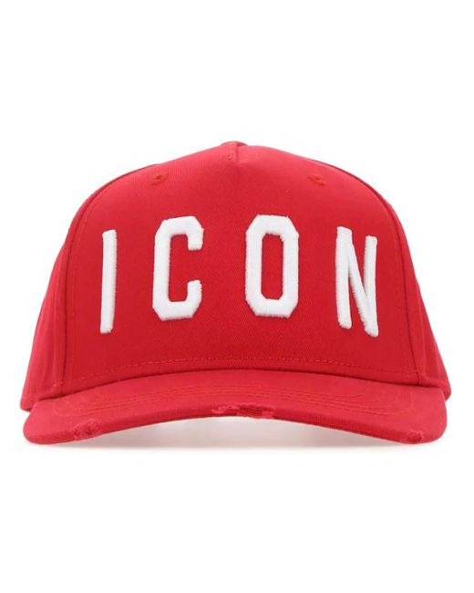 DSquared² Pink Dsqua2 Icon Cap for men