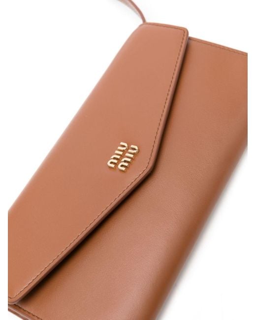 Miu Miu Brown Strap Wallet