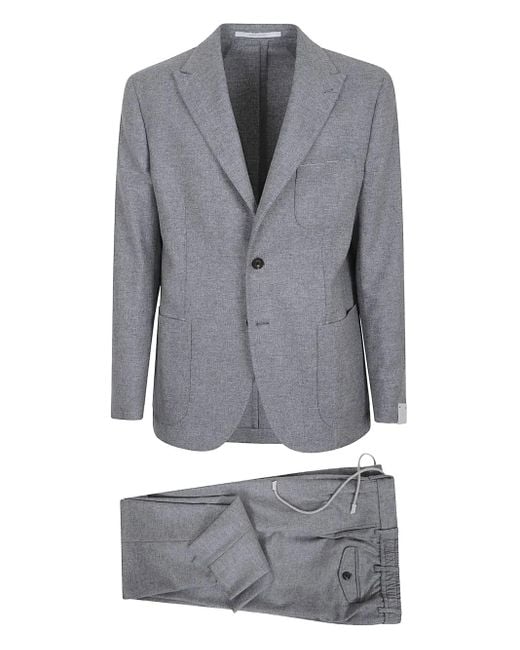 メンズ Eleventy シングルスーツ Gray