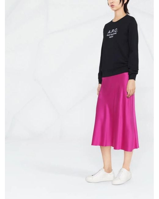A.P.C. Black Sweatshirt With Logo