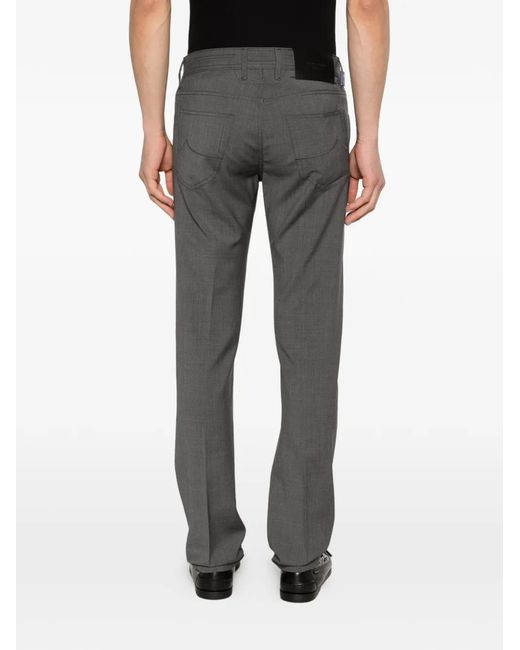 Jacob Cohen Gray Button-Fastening Trousers for men