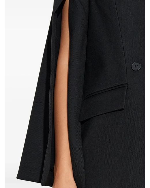 AllSaints Black Double-Breasted Blazer