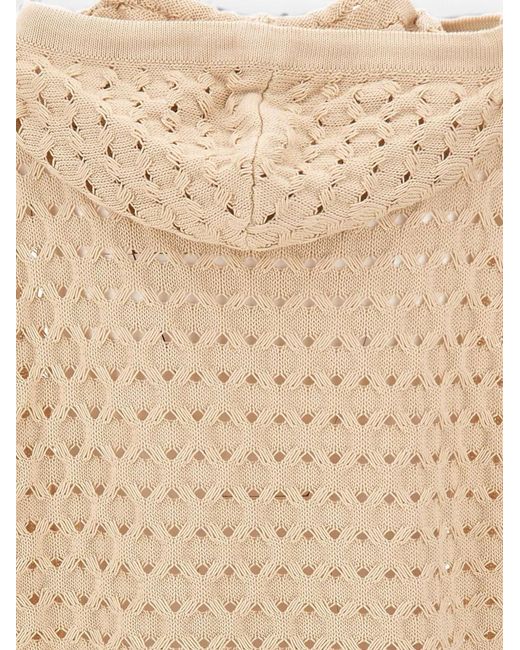 Kangra Natural Textured-Knit Sleeveless Vest