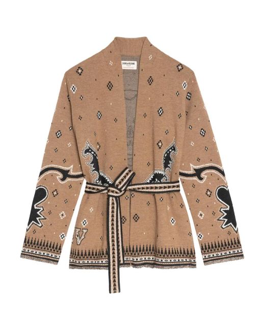 Zadig & Voltaire Natural Kala Wool Cardigan