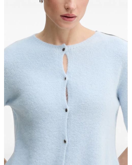 Ouí Blue Button-Up Cardigan