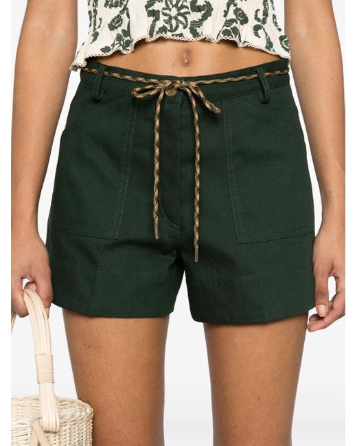 Sandro ドローストリング ショートパンツ Green