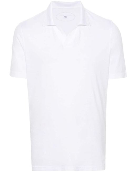 Fedeli Klassisches Poloshirt in White für Herren