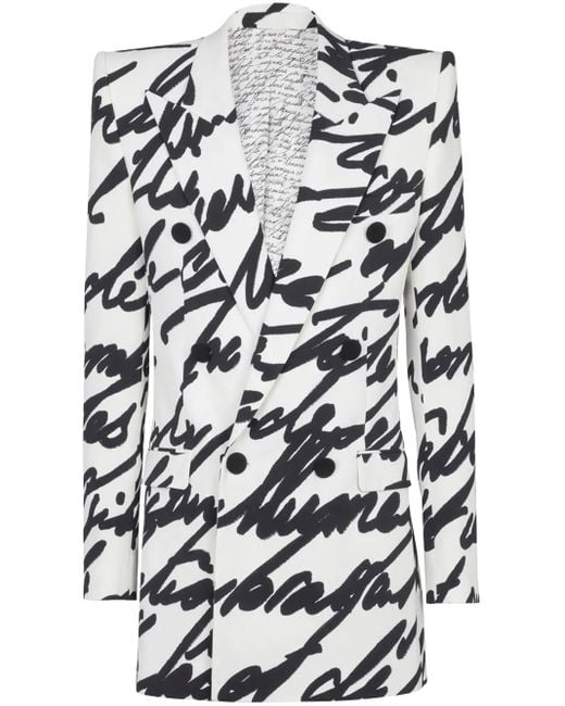 Balmain White Big Love Blazer for men