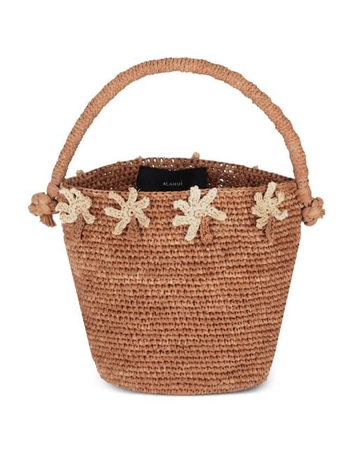 Alanui Brown Sac De Plage Shadow Of The Palm À Appliqué Palmier