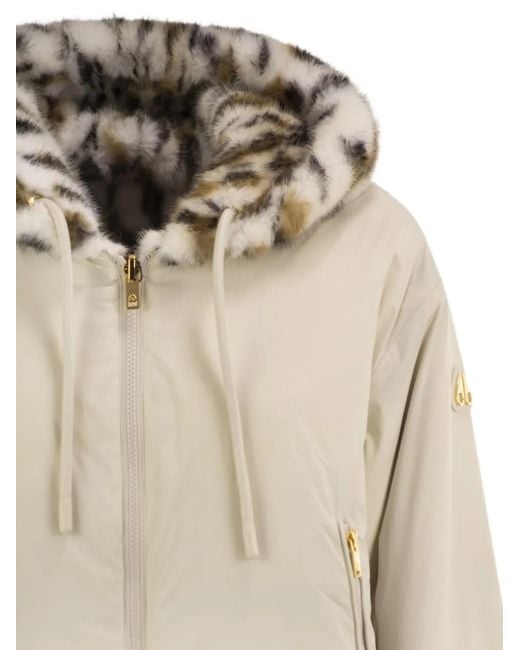 Moose Knuckles Natural Eaton Bunny Reversible Hooded Jacket