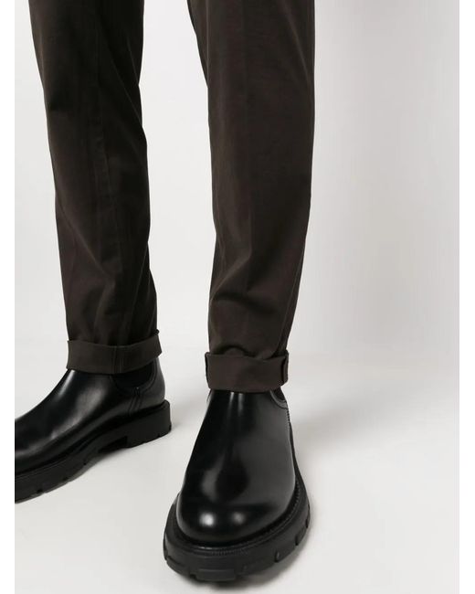 Dondup Black Slim-Fit Chinos for men