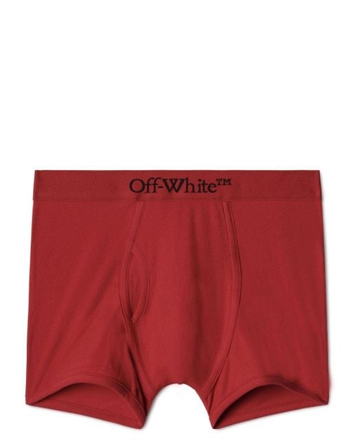 Off-White c/o Virgil Abloh 2024 Lunar New Year Boxershorts Met Logoband in het Red voor heren