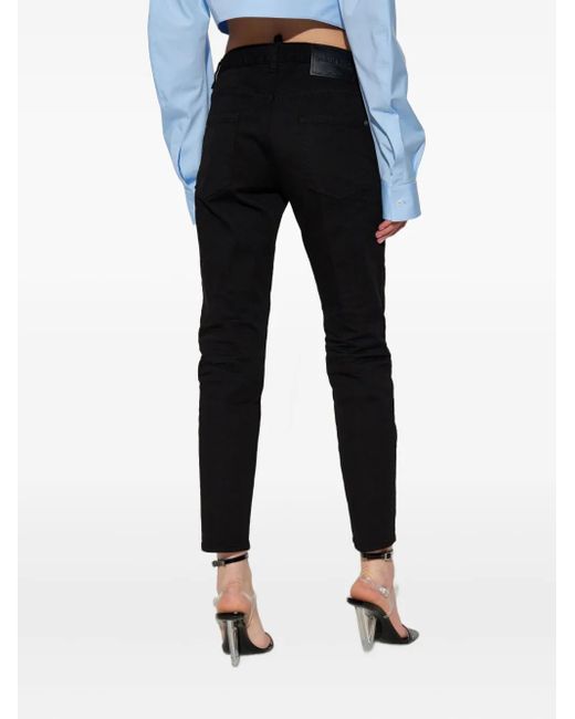 DSquared² Cropped Jeans in het Black
