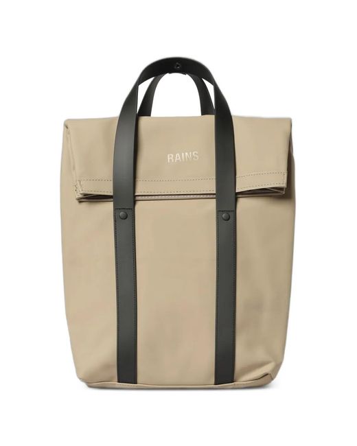 Rains Natural Mini Two-Way Foldover Backpack