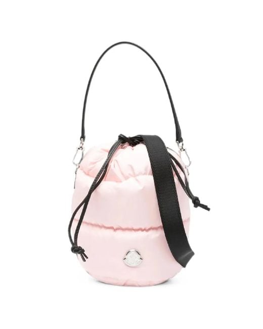 Moncler Pink Caradoc Padded Bucket Bag