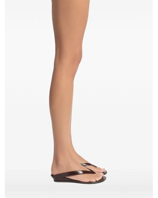 Giuseppe Zanotti White Nour Contrasting-Stitch Sandals