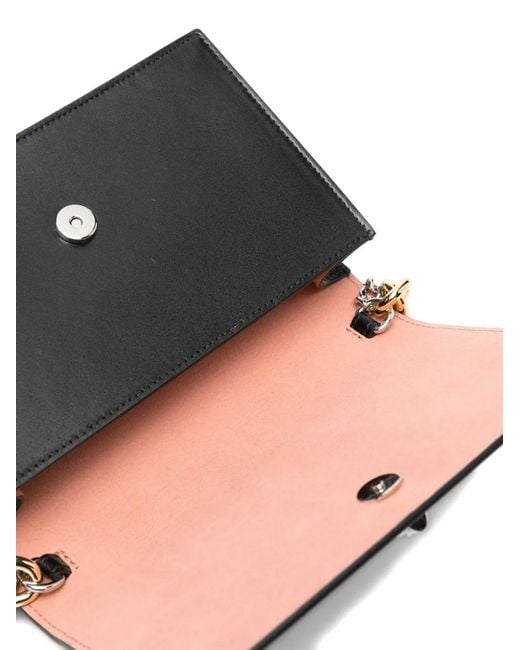 Alexander McQueen Black Skull Clutch Bag