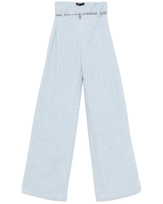 Maje Blue Hose Aus Tweed