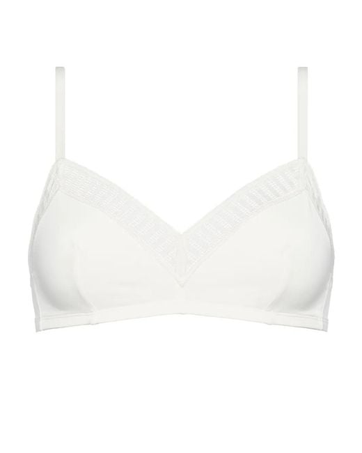 Eres White Madeleine Graphic Triangle Bra
