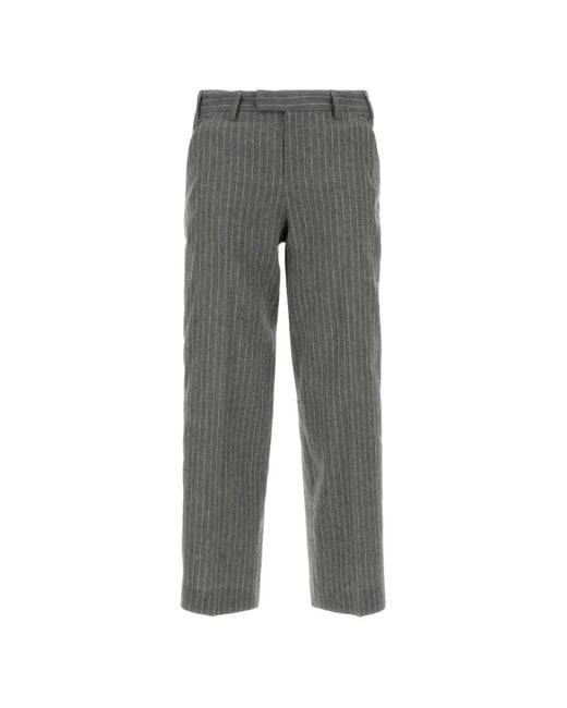PT Torino Gray Emma Pinstripe Trousers