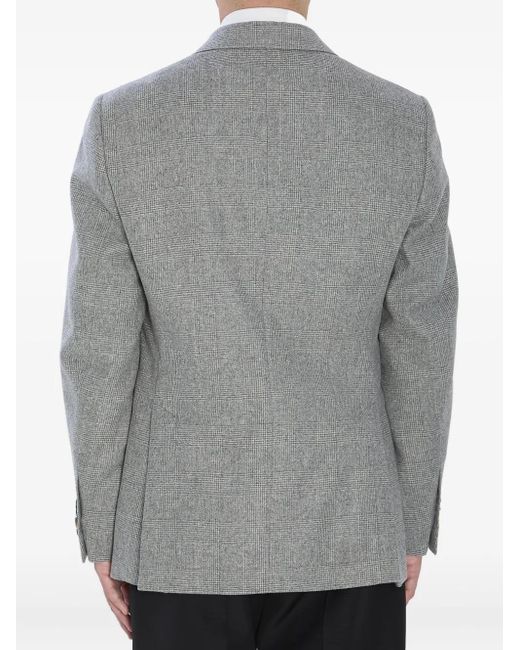 Lardini Gray Prince Of Wales Check Blazer for men