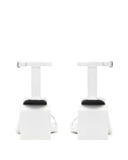 Courreges White Stream 70Mm Sandals